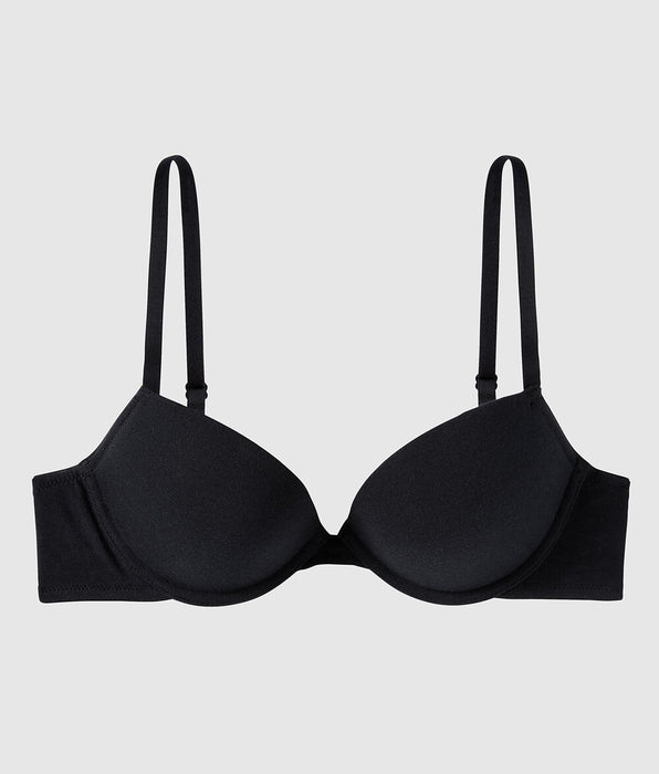 La Senza Cotton Push Up Bra in Black