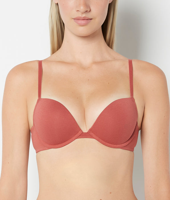La Senza Cotton Push Up Bra in Marsala