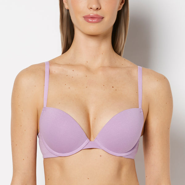 Cotton Push Up Bra in Regal Orchid | La Senza
