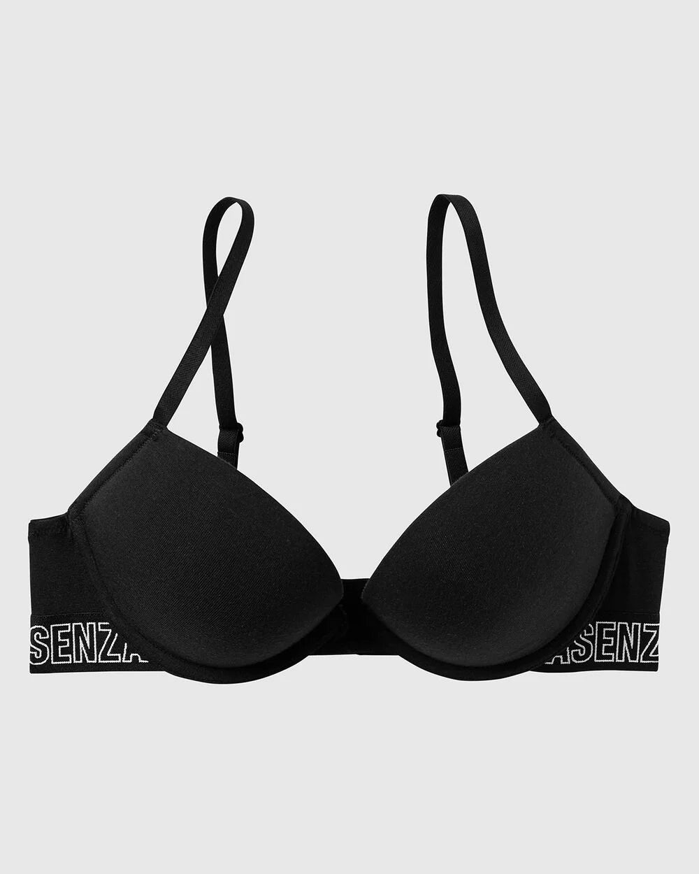 Cotton Logo Push Up Bra