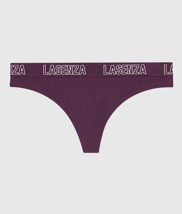 La Senza Smooth Thong Panty with Logo Band