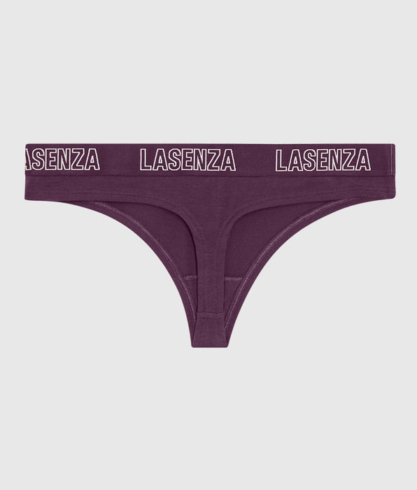 La Senza Smooth Thong Panty with Logo Band