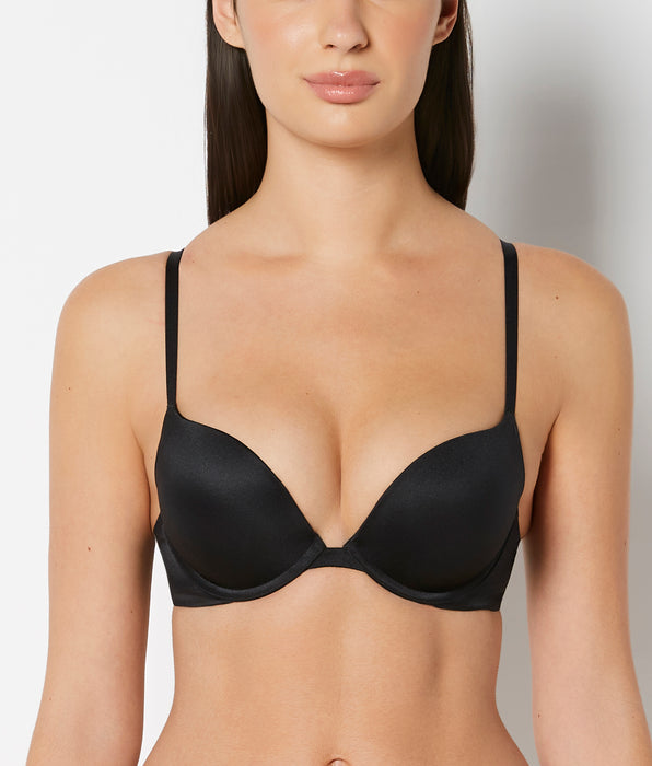 La Senza Push Up Bra in Tuxedo Black