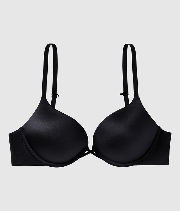 La Senza Up 2 Cup Push Up Bra in Smoulder Black