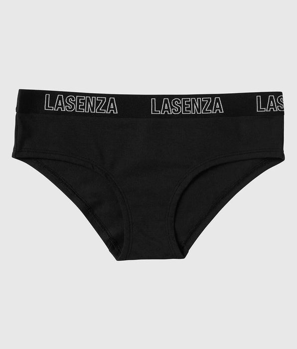 La Senza Hipster Panty With Logo in Tuxedo Black