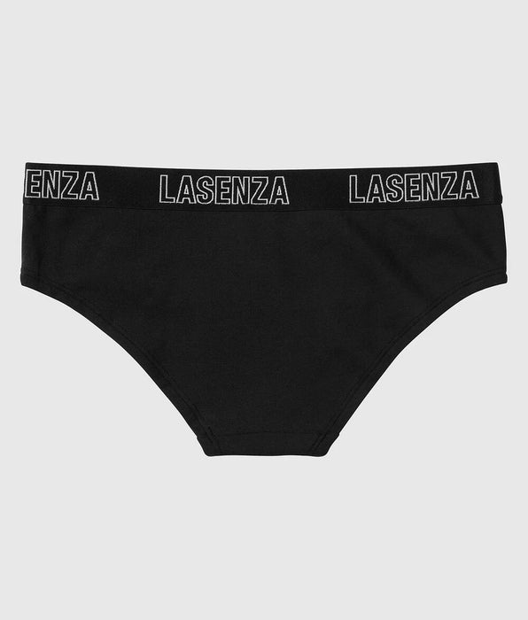 La Senza Hipster Panty With Logo in Tuxedo Black
