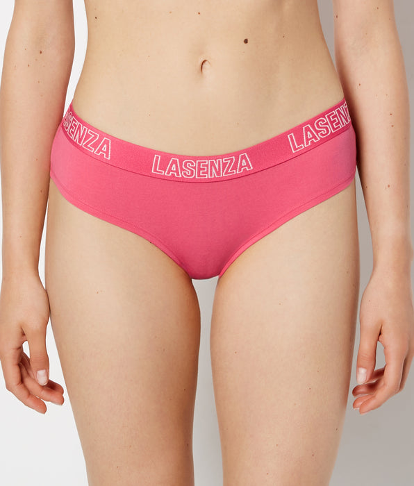 La Senza Hipster Panty With Logo in Pink Flambe