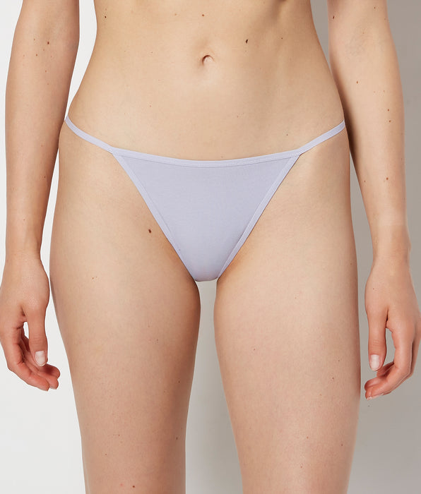 La Senza Smooth Cotton G-String Panty in Cosmic Sky