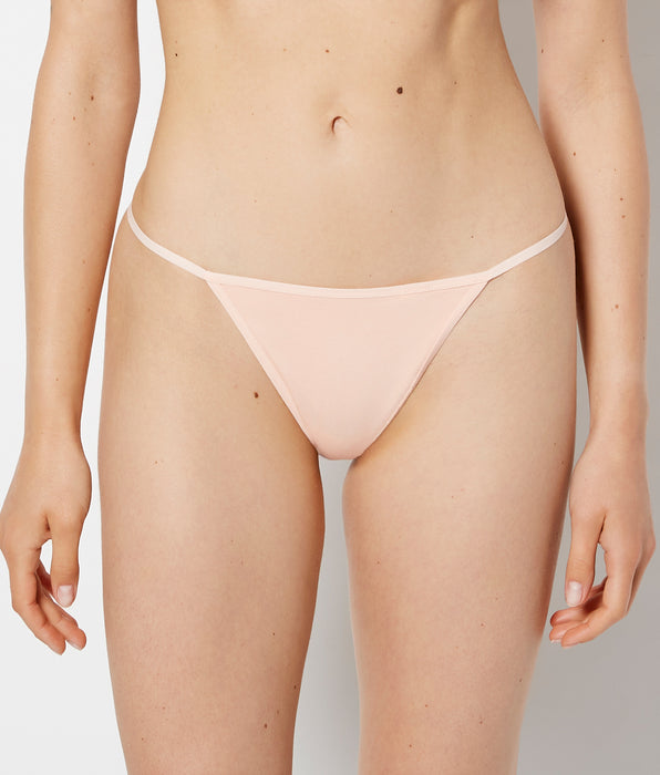 La Senza Smooth Cotton G-String Panty in Tropical Peach