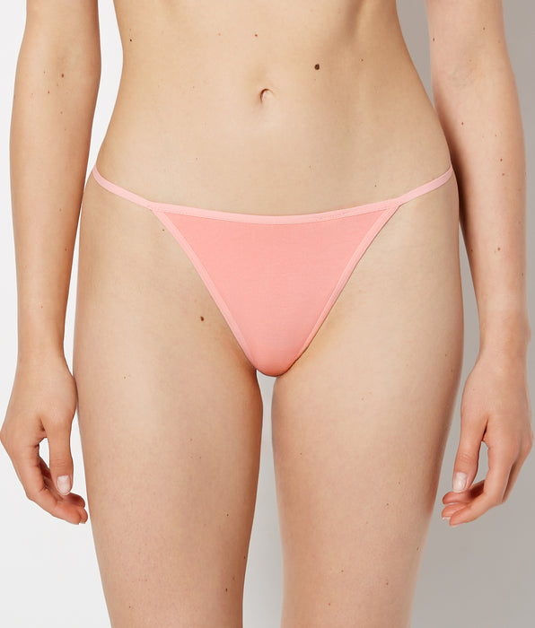 La Senza Smooth Cotton G-String Panty in Conch Shell