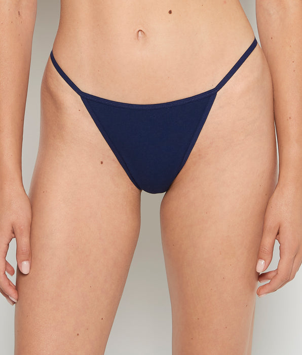 La Senza Smooth Cotton G-String Panty in Ocean Cavern