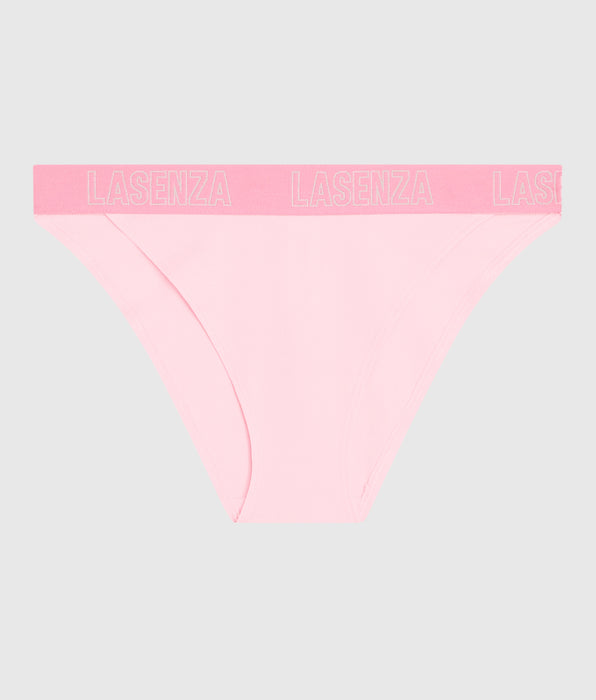 La Senza High Leg Cheeky Panty with Logo in Pink