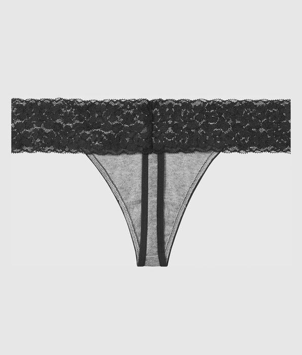La Senza Thong Panty with Lace Trim