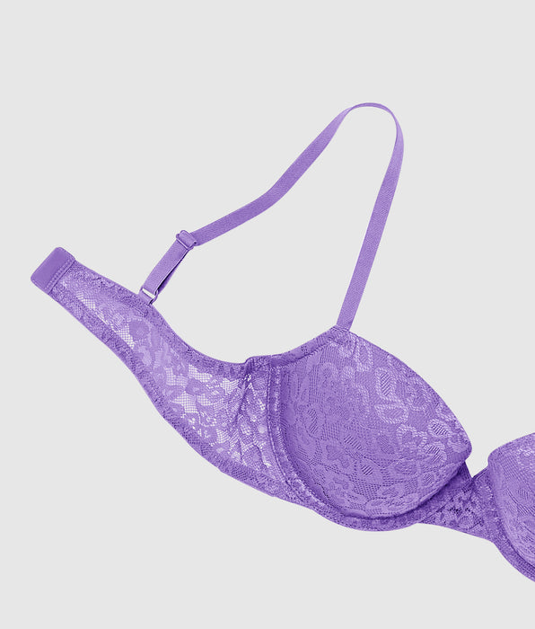 La Senza Lightly Lined Demi Bra with Allover Lace