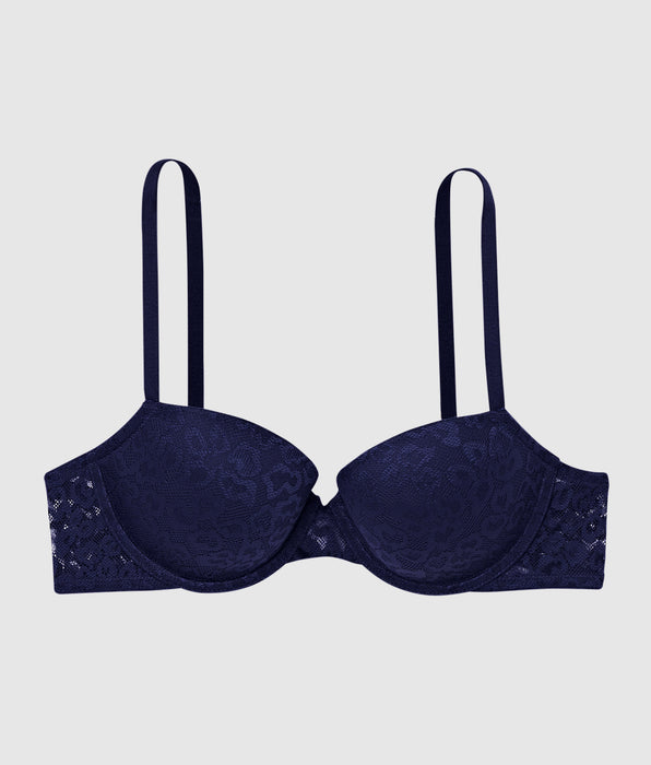 La Senza Lightly Lined Demi Bra with Allover Lace