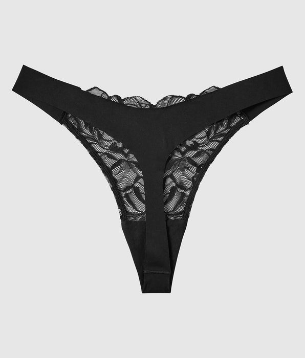 La Senza Lace High Leg Thong Panty
