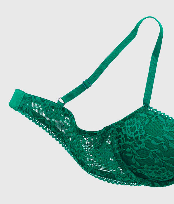 La Senza Lightly Lined Demi Bra with Allover Lace