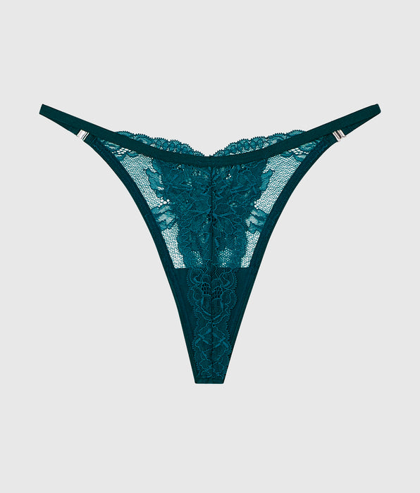 La Senza Lace High Leg Thong Panty