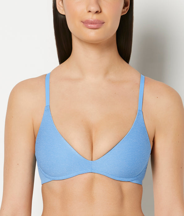 La Senza Smooth Wireless Light Lift Bra in Azure Blue