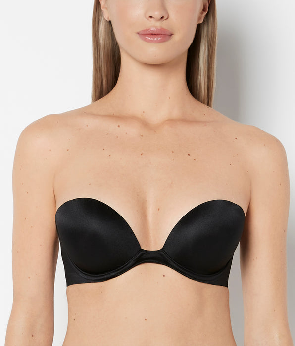 La Senza Strapless Push Up Bra in Tuxedo Black