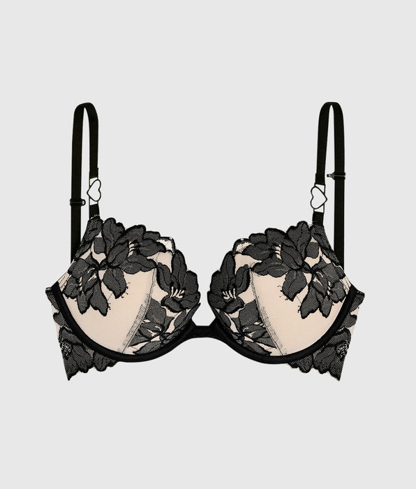 La Senza Push Up Bra with Lace Overlay
