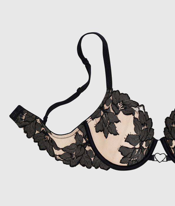 La Senza Soutien-gorge couvrant légèrement doublé avec incrustation en dentelle