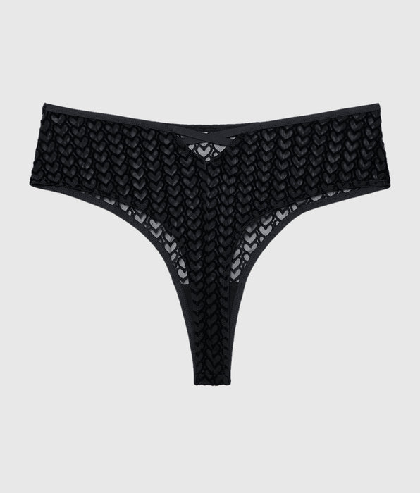 La Senza Crotchless High Waist Thong Panty