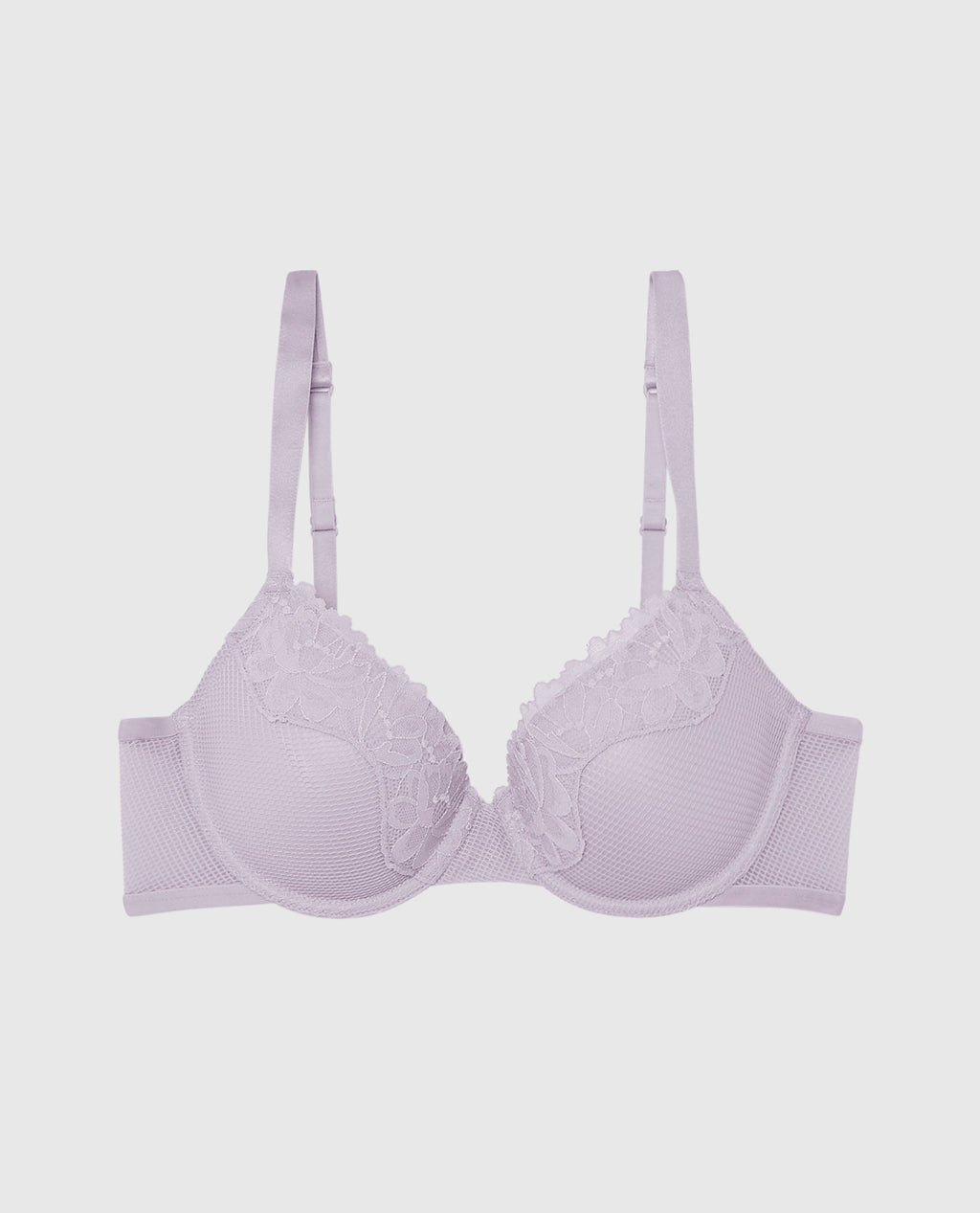 Lightly Lined Full Coverage Bra Fishnet