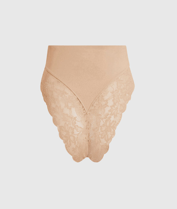 La Senza High Waist Smoothing Cheeky Panty in Rosetan
