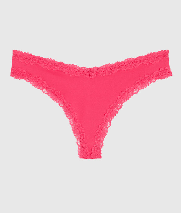 La Senza Lace Trim Thong Panty