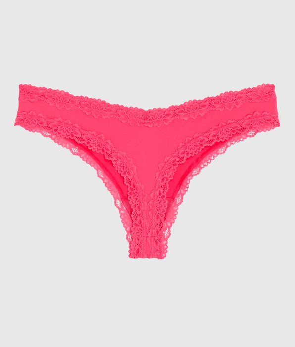 La Senza Lace Trim Thong Panty