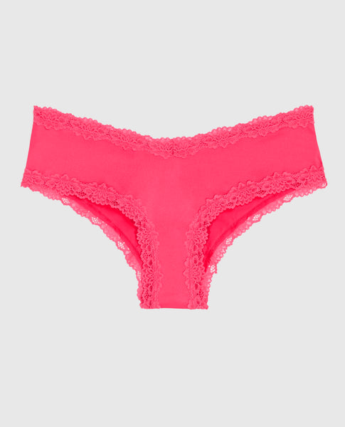Cheeky　Peace Plus Size - Shine And Lace Mid-Rise Cheeky Panty - Torrid