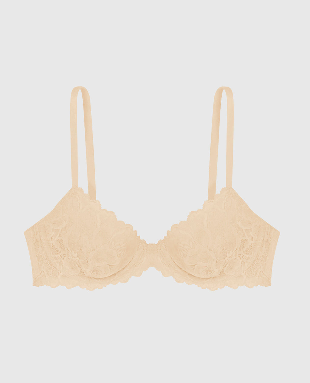Unlined Demi Bra Allover Lace