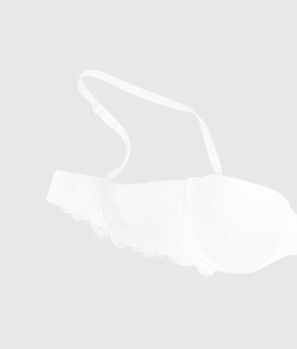 La Senza Lightly Lined Strapless Bra with Lace Wing