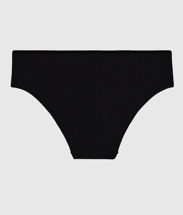 La Senza Ribbed Hipster Panty in Black