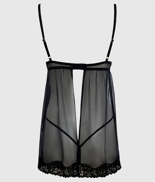La Senza Push Up Babydoll with Lace Trim