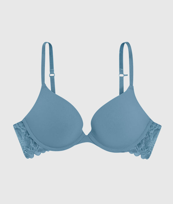 La Senza Push Up Plunge Bra with Lace Wing