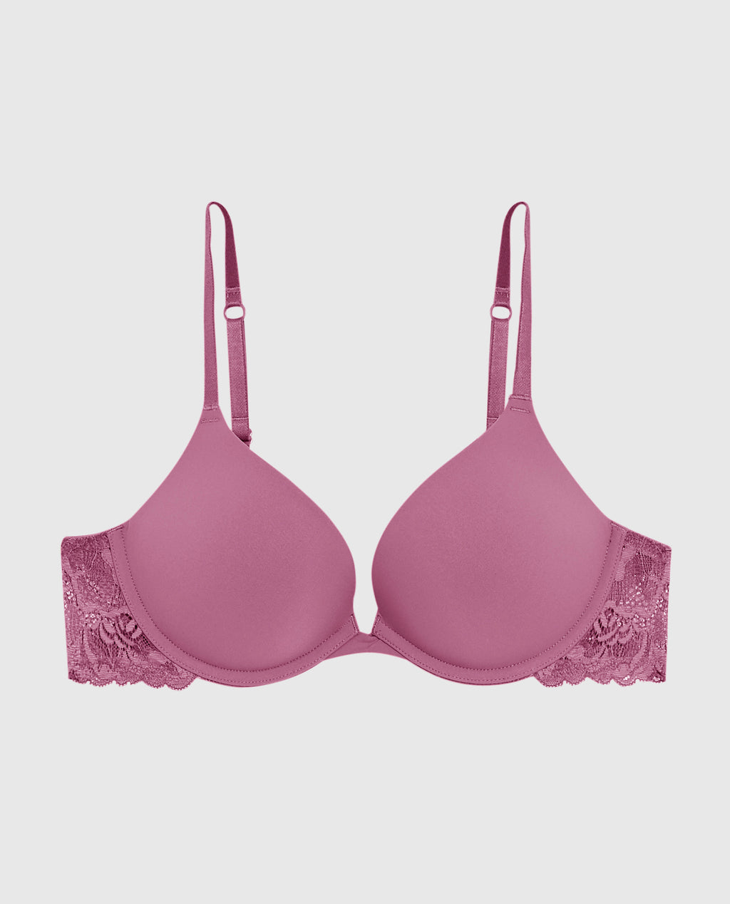 Smooth Push Up Plunge Bra Lace Wing