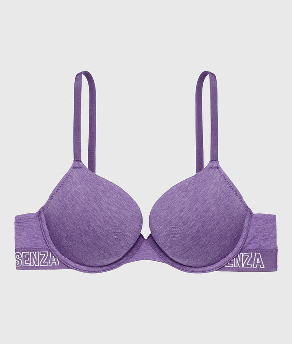 La Senza Smooth Lightly Lined Demi Bra in Purple Opulence Heather