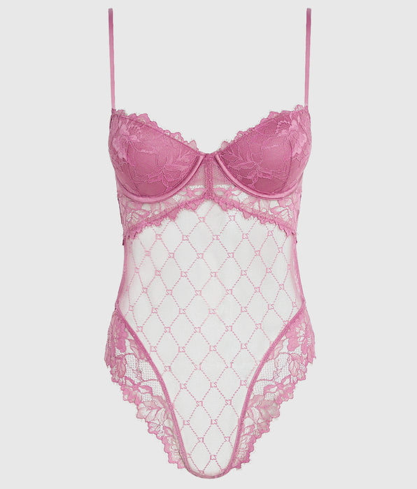 La Senza Push Up Balconette Lace Bodysuit