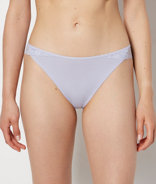 La Senza Cheeky Panty With Lace Trim in Cosmic Sky
