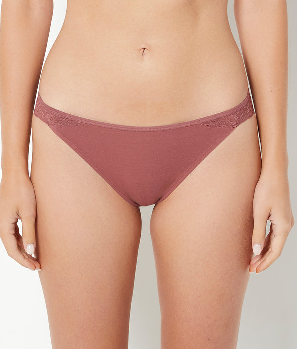 La Senza Cheeky Panty With Lace Trim in Wild Ginger