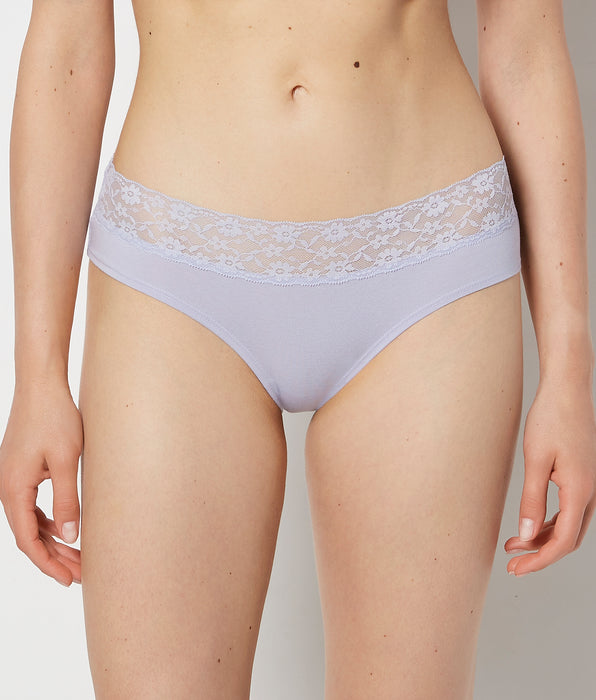 La Senza Hipster Panty With Lace Trim in Cosmic Sky