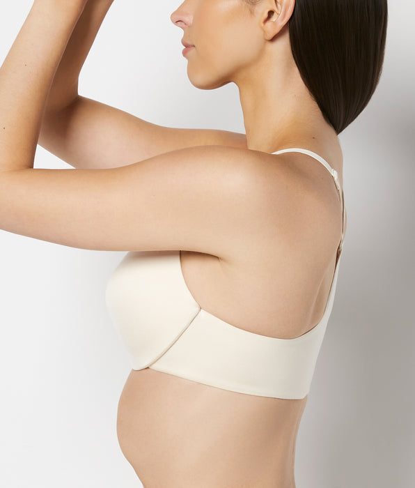 La Senza Comfort Push Up Front Close Bra in Pearled Ivory