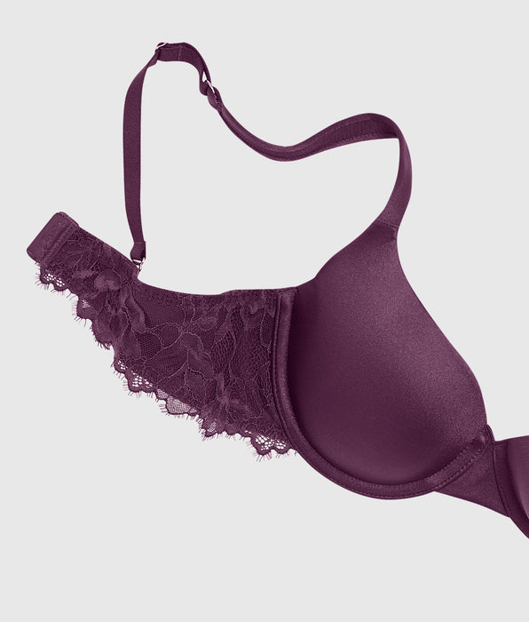 La Senza Lightly Lined Full Coverage Bra with Lace Wing