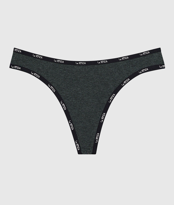 La Senza Everyday Thong Panty with Logo Trim