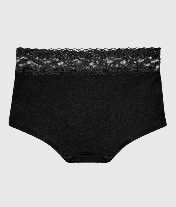 La Senza Boyshort Panty in Tuxedo Black