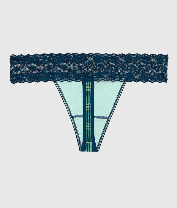 La Senza Thong Panty with Lace Trim