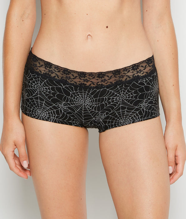 La Senza Boyshort Panty in Spiderwebs