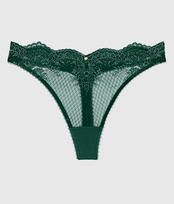 La Senza Lace High Leg Thong Panty